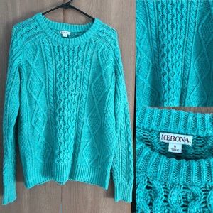 Cable knit sweater
